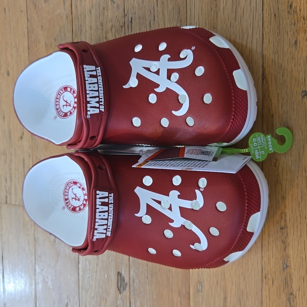 Crocs University of Alabama Crimson Tide Clogs Ted White Bama Size M9 / W11